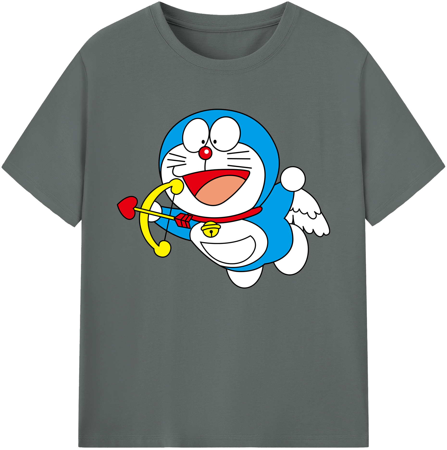 （画像用） ドラえもん Doraemon 綿100％ メンズ半袖Tシャツ｜肌触りやわらか＆通気性